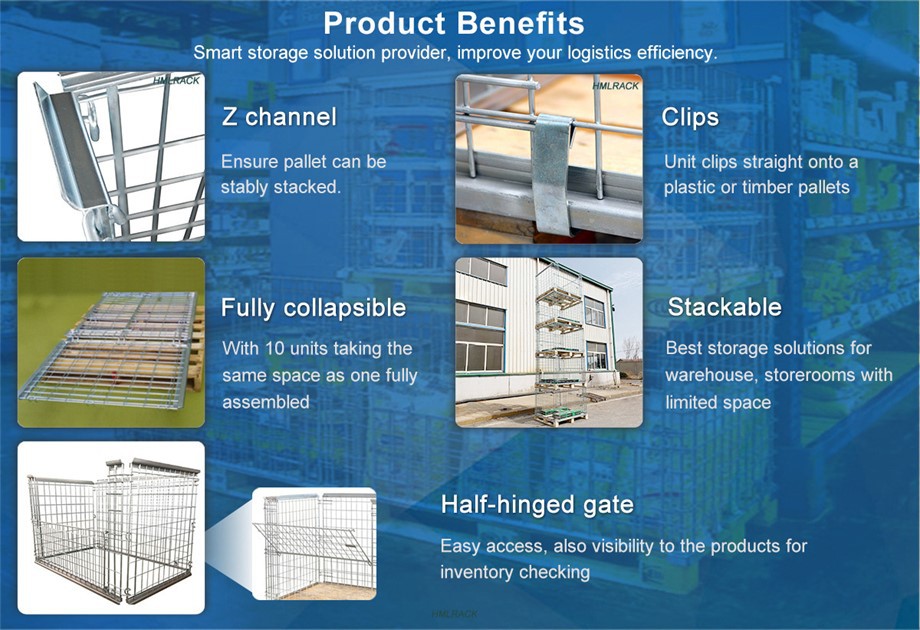 Mesh cage for Euro pallet Mesh cage for Euro pallet