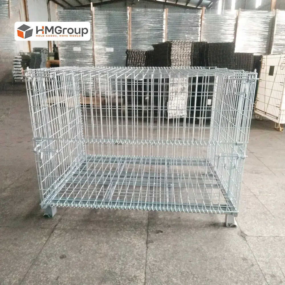 storage metal square mesh container