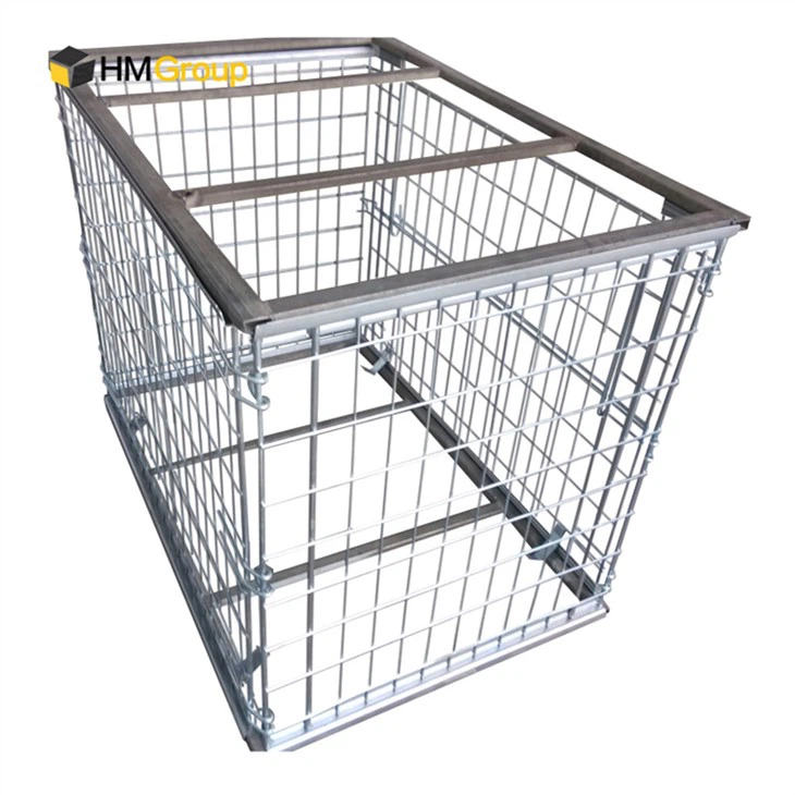 Foldable metal pallet collar
