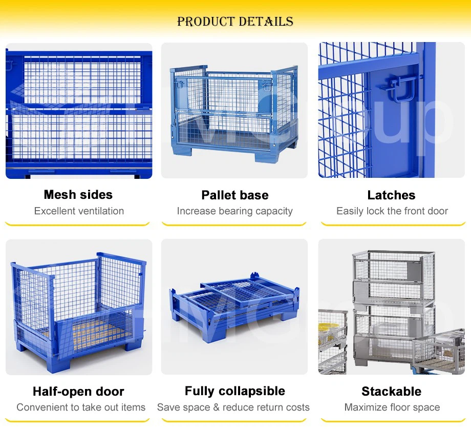 foldable pallet stillage cage foldable pallet stillage cage